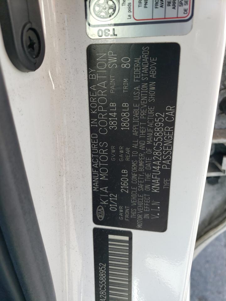 2012 Kia Forte Ex VIN: KNAFU4A28C5588952 Lot: 66566914