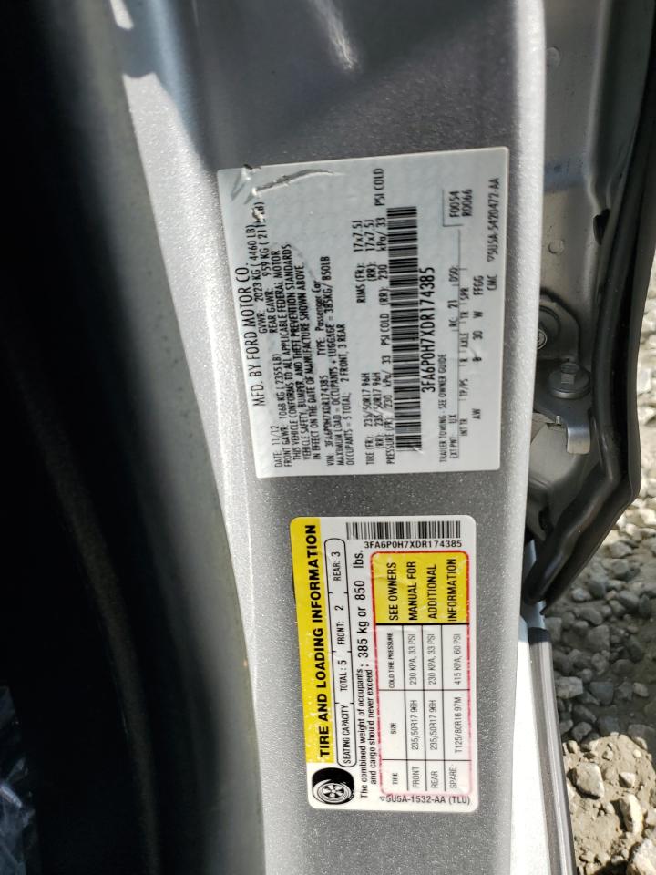 3FA6P0H7XDR174385 2013 Ford Fusion Se