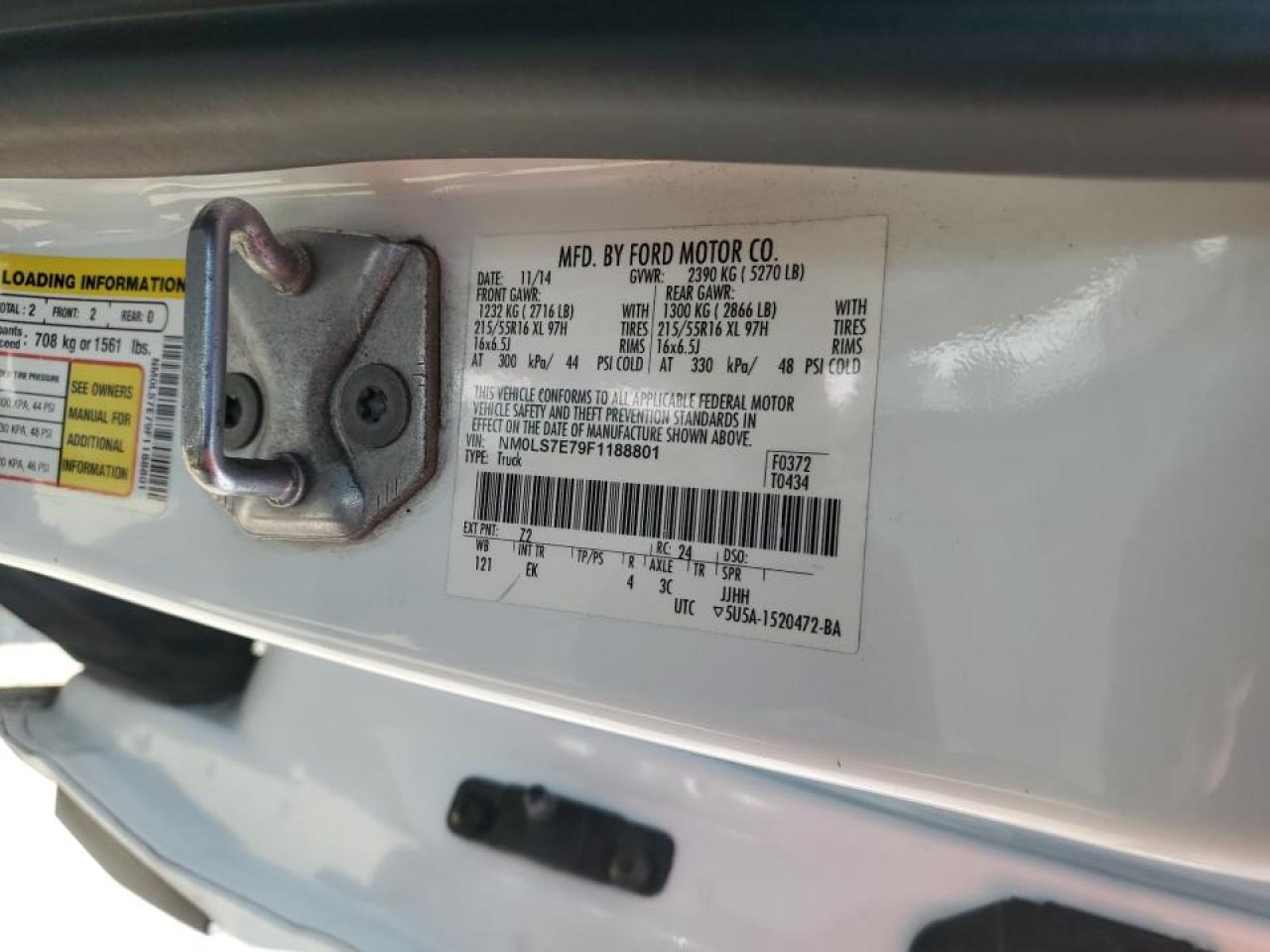 NM0LS7E79F1188801 2015 Ford Transit Connect Xl