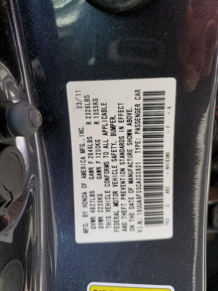 19UUA9F55CA000601 2012 Acura Tl