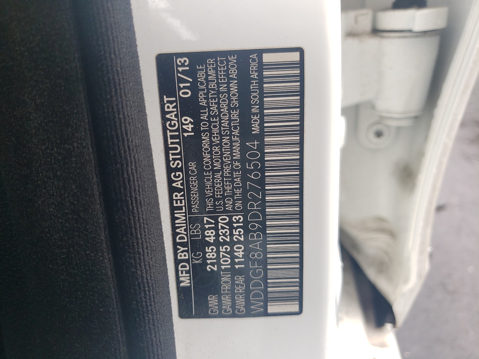 WDDGF8AB9DR276504 2013 Mercedes-Benz C 300 4Matic