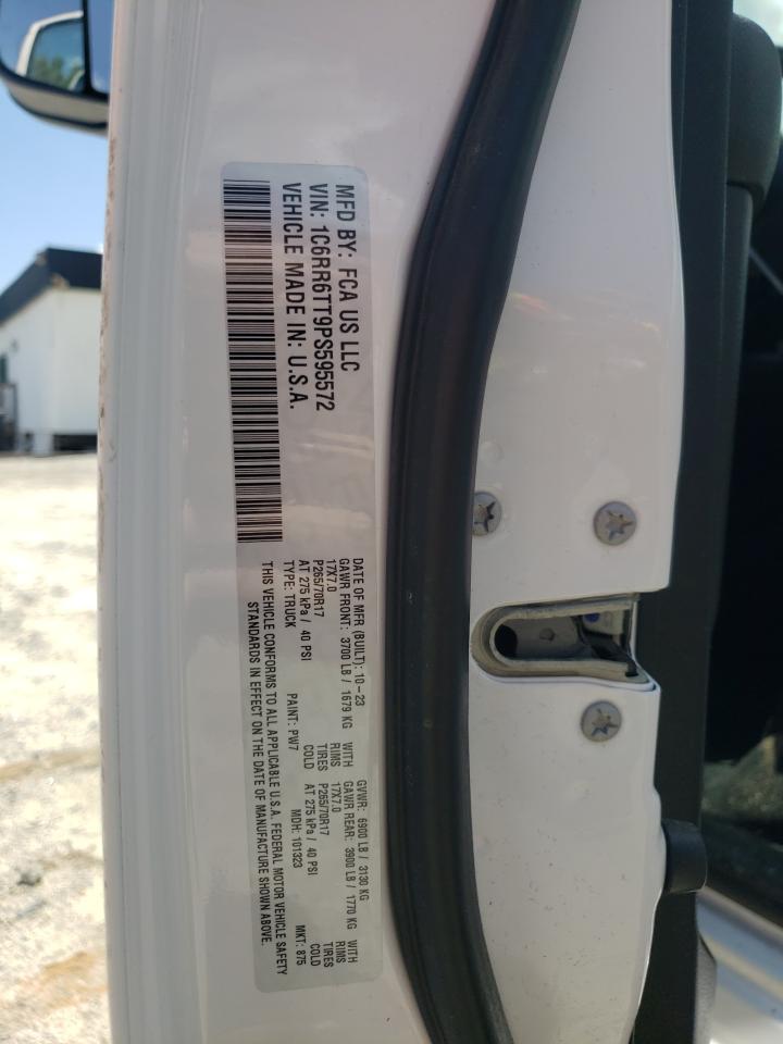 2023 Ram 1500 Classic Slt VIN: 1C6RR6TT9PS595572 Lot: 66856104