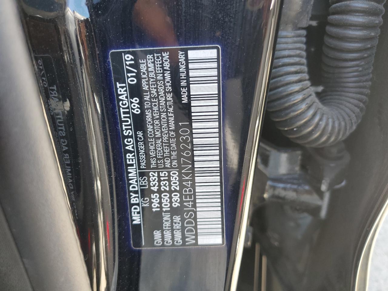 WDDSJ4EB4KN762301 2019 MERCEDES-BENZ CLA CLASS - Image 12