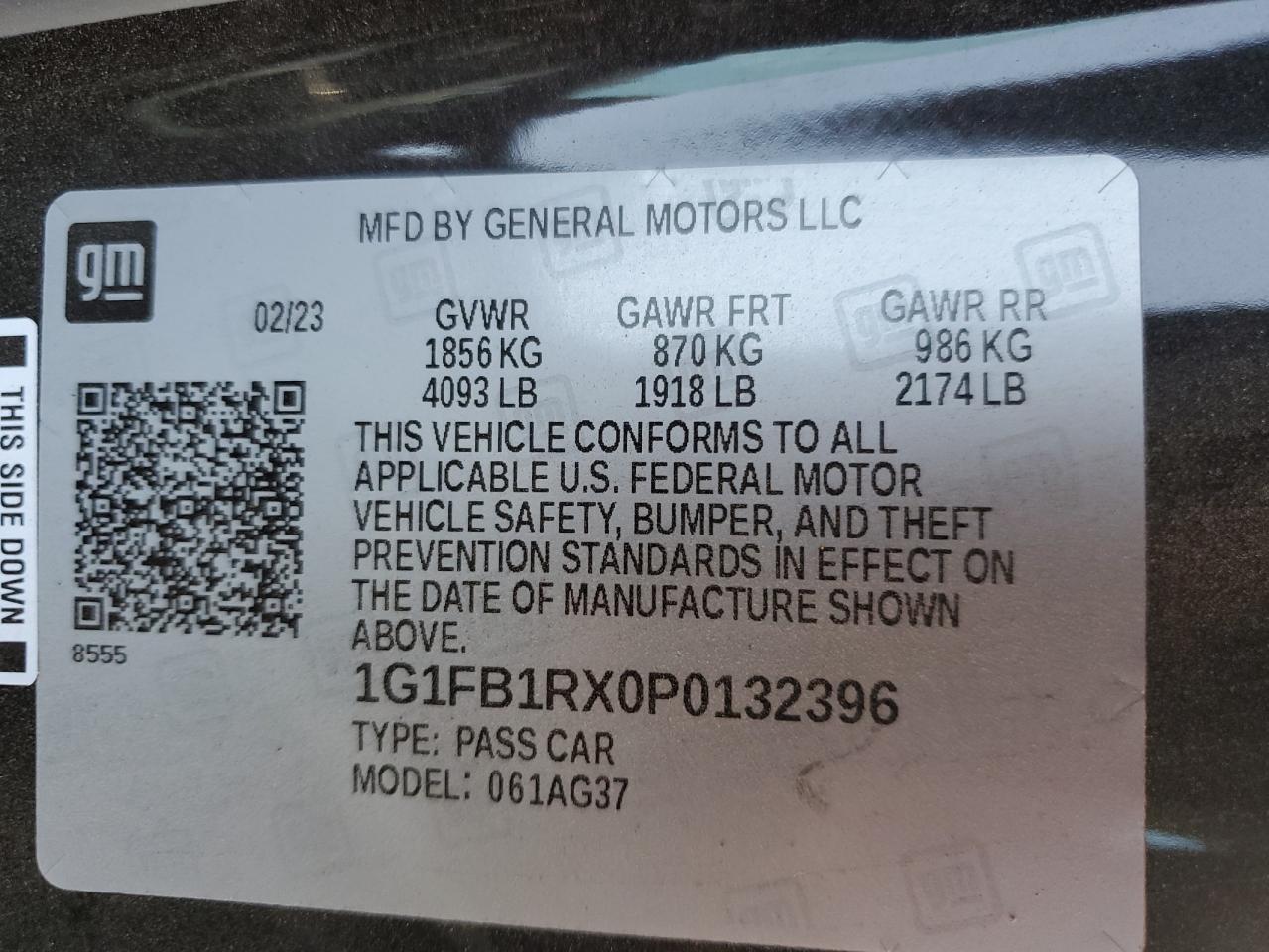 1G1FB1RX0P0132396 2023 CHEVROLET CAMARO - Image 14