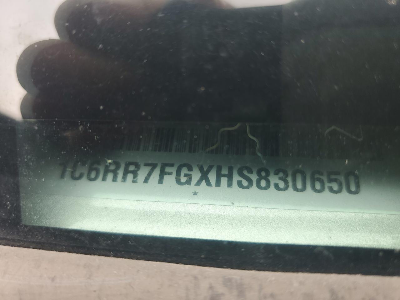 2017 Ram 1500 St VIN: 1C6RR7FGXHS830650 Lot: 64085084