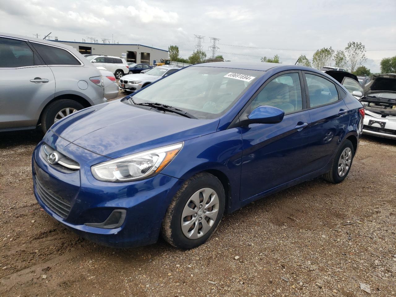 2017 Hyundai Accent Se VIN: KMHCT4AE6HU268184 Lot: 69691694