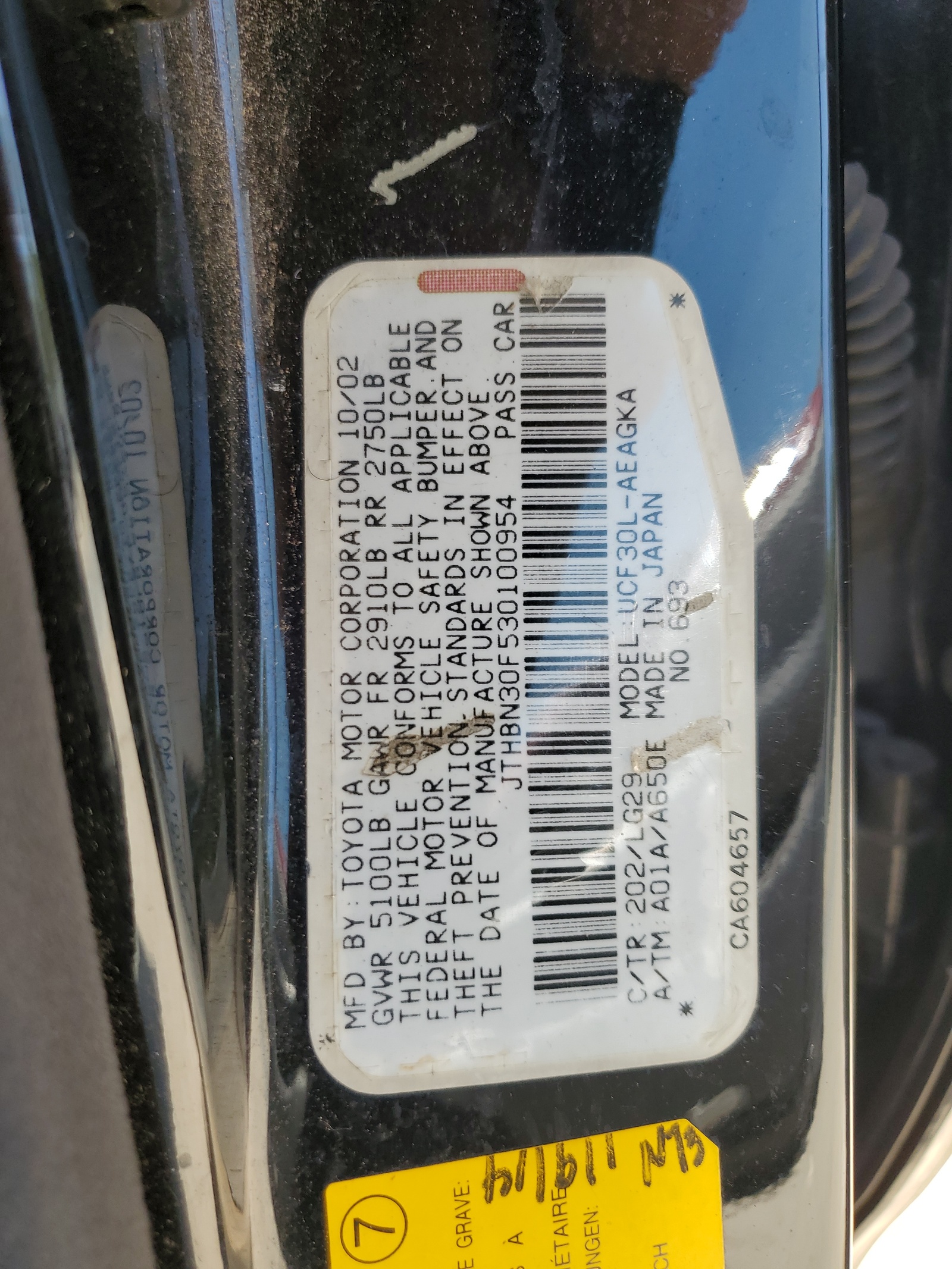 JTHBN30F530100954 2003 Lexus Ls 430