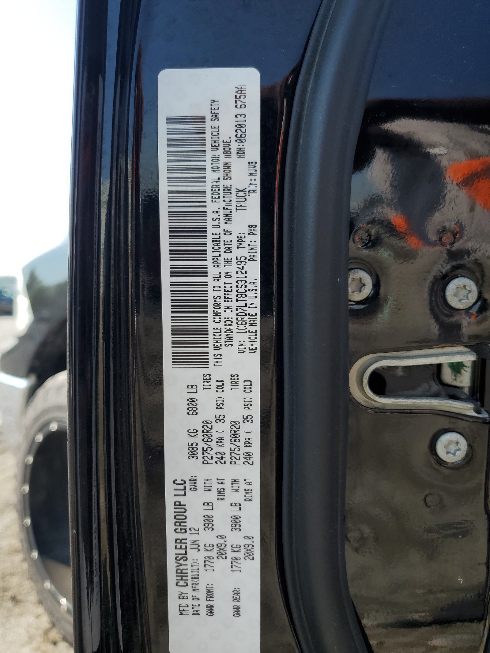 1C6RD7LT8CS312495 2012 Dodge Ram 1500 Slt