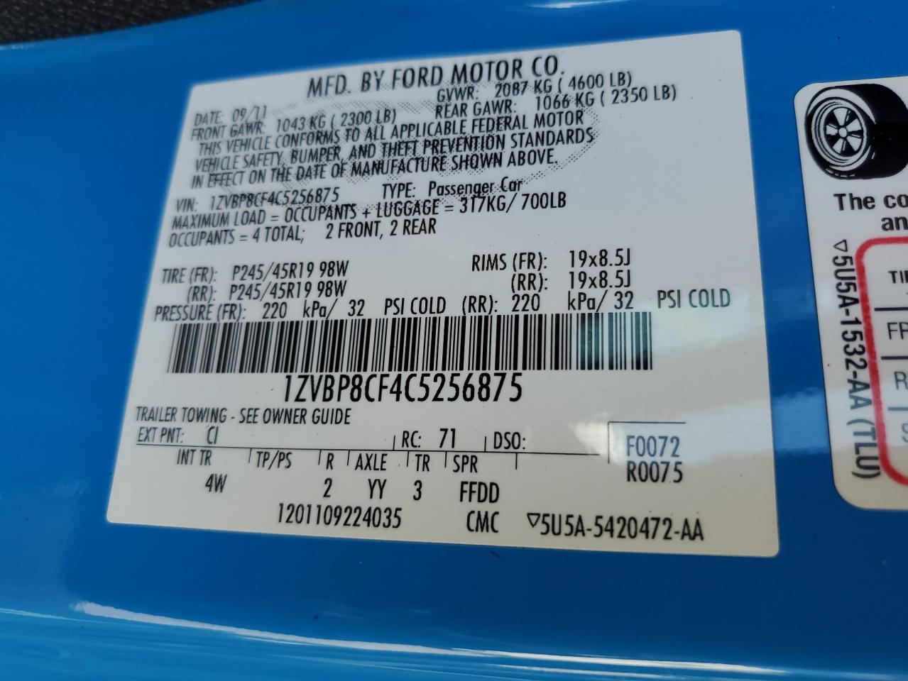 2012 Ford Mustang - Image 12