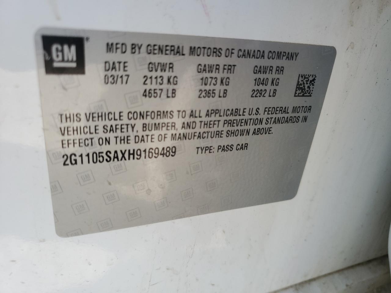 2017 Chevrolet Impala - Image 12