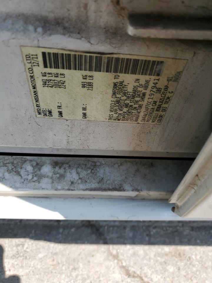 2012 Nissan Altima Base VIN: 1N4AL2AP7CC197941 Lot: 66245634