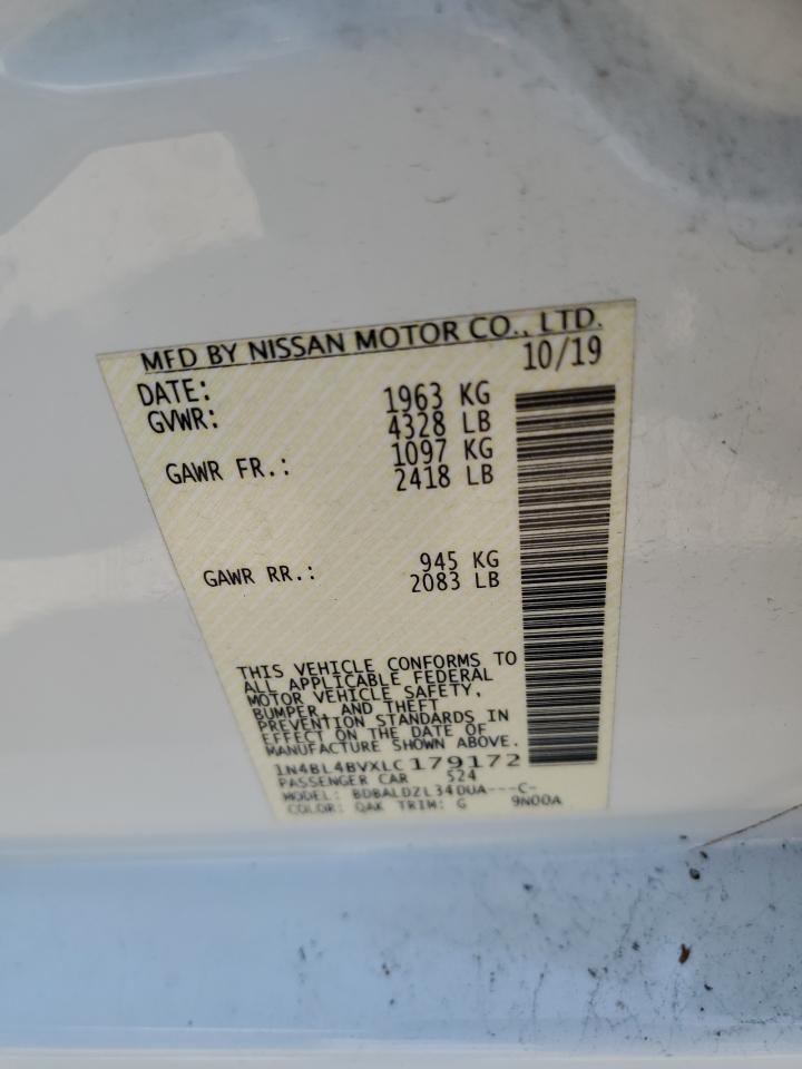 1N4BL4BVXLC179172 2020 Nissan Altima S