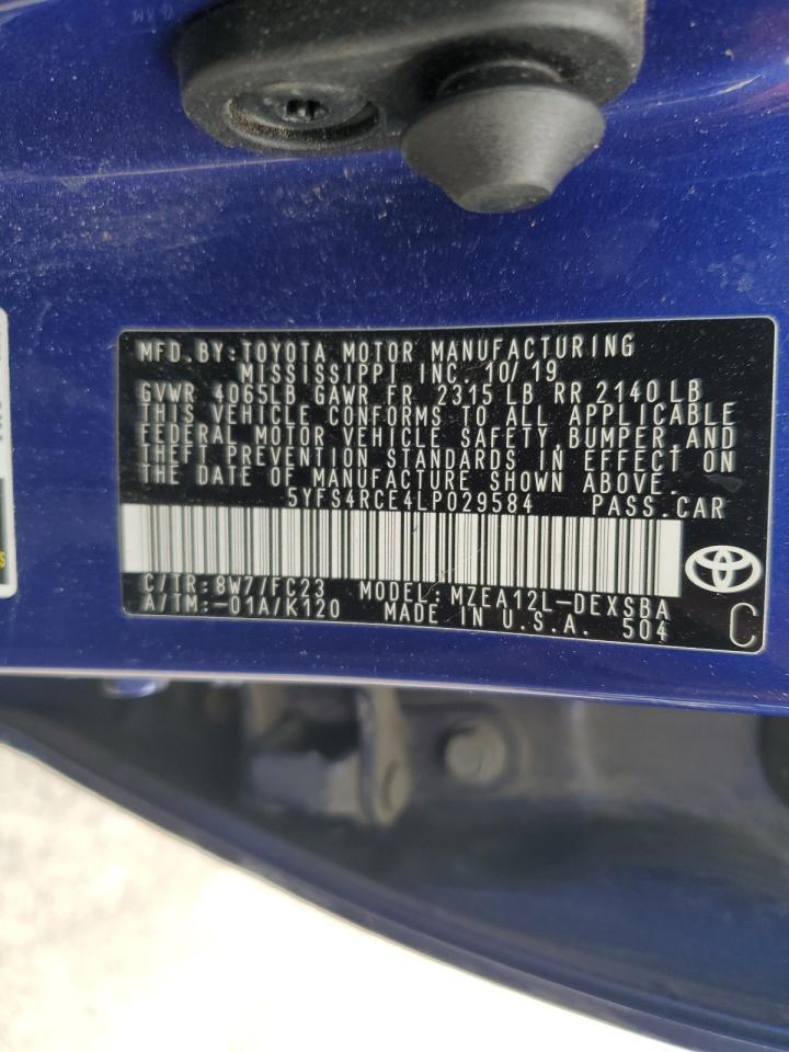 5YFS4RCE4LP029584 2020 TOYOTA COROLLA - Image 14