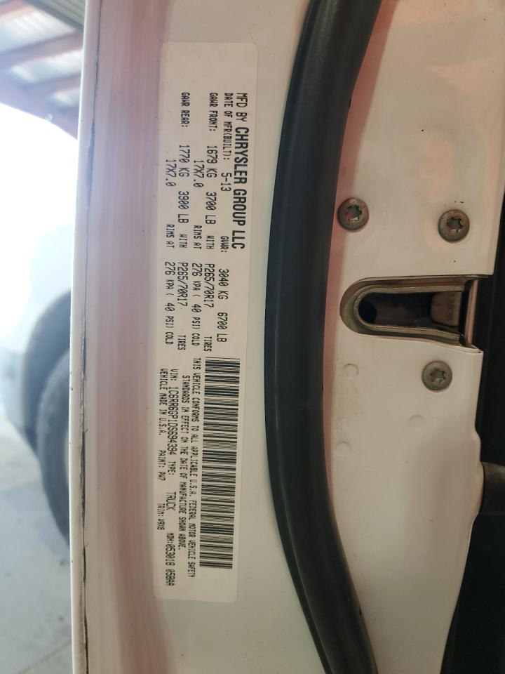 2013 Ram 1500 Slt VIN: 1C6RR6GP1DS694394 Lot: 67293254