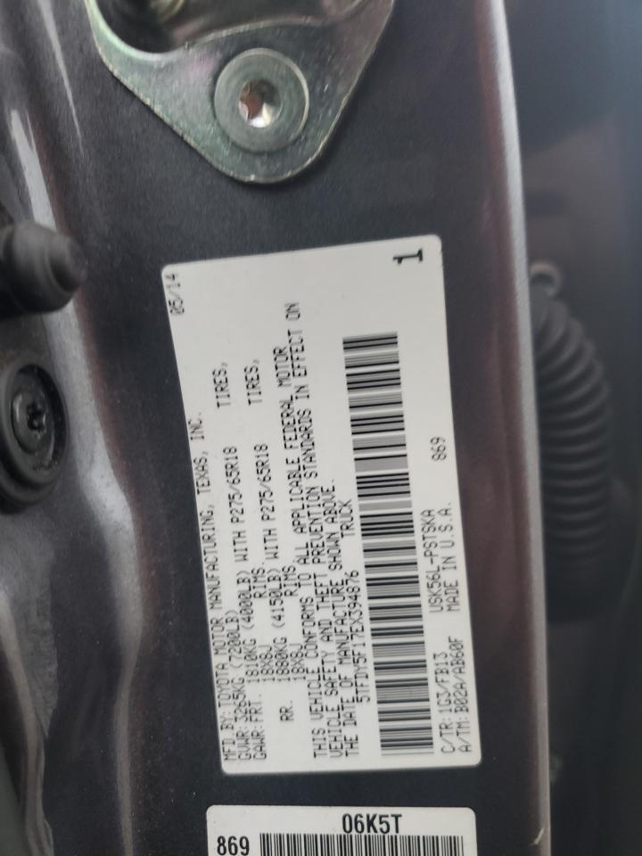 5TFDY5F17EX394876 2014 Toyota Tundra Crewmax Sr5