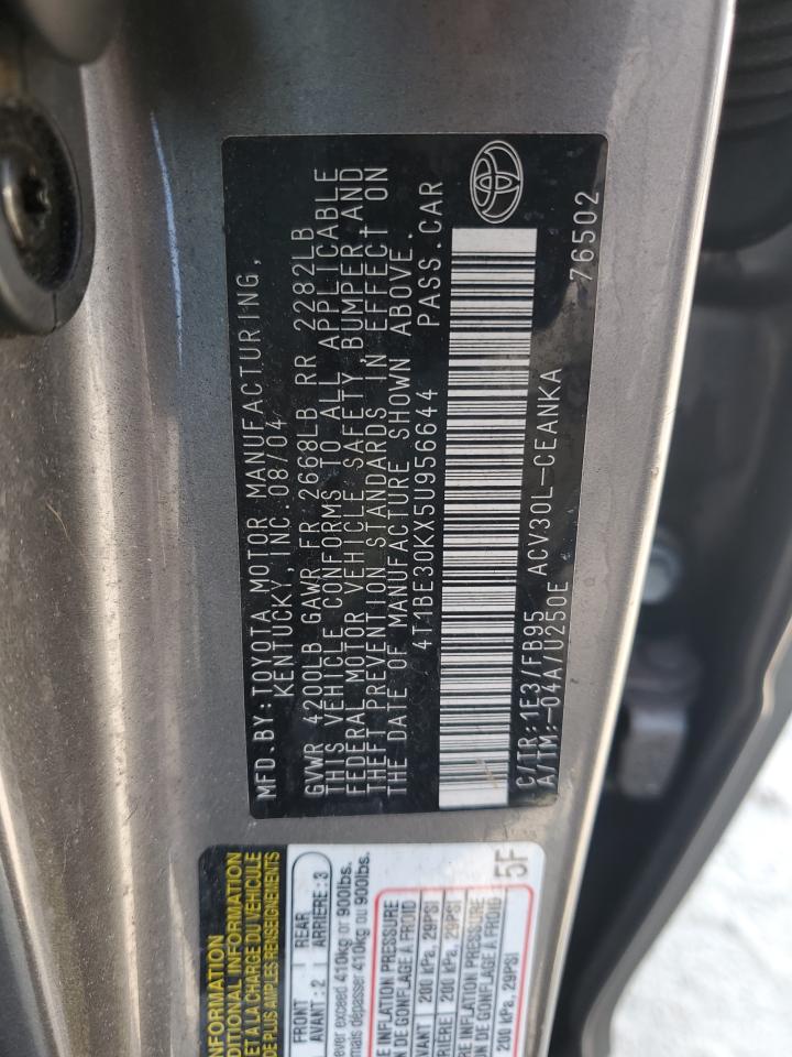 2005 Toyota Camry Le VIN: 4T1BE30KX5U956644 Lot: 68928384