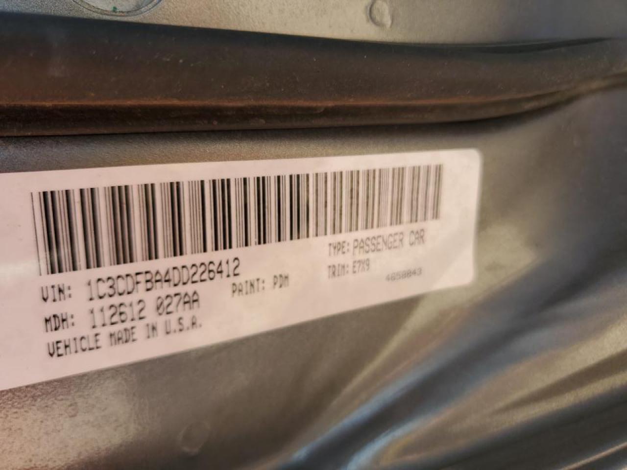 2013 Dodge Dart Sxt VIN: 1C3CDFBA4DD226412 Lot: 65208664