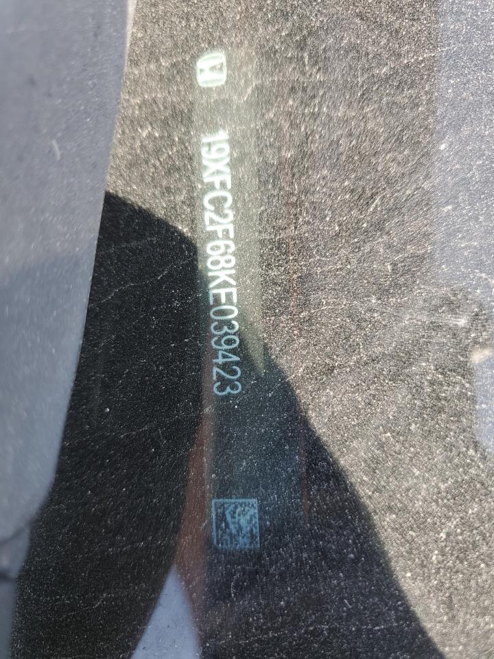 2019 Honda Civic Lx VIN: 19XFC2F68KE039423 Lot: 68901914