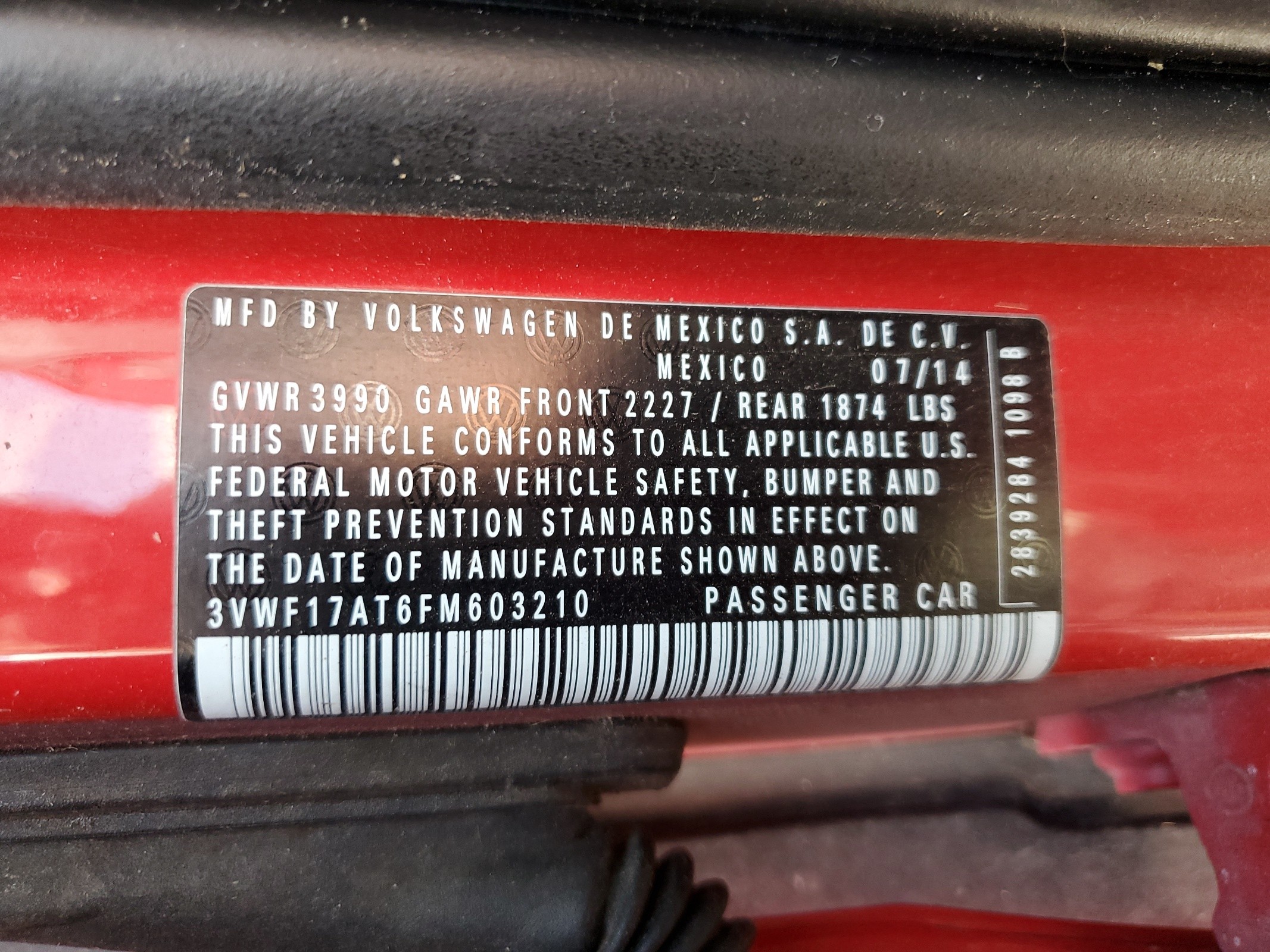 3VWF17AT6FM603210 2015 Volkswagen Beetle 1.8T