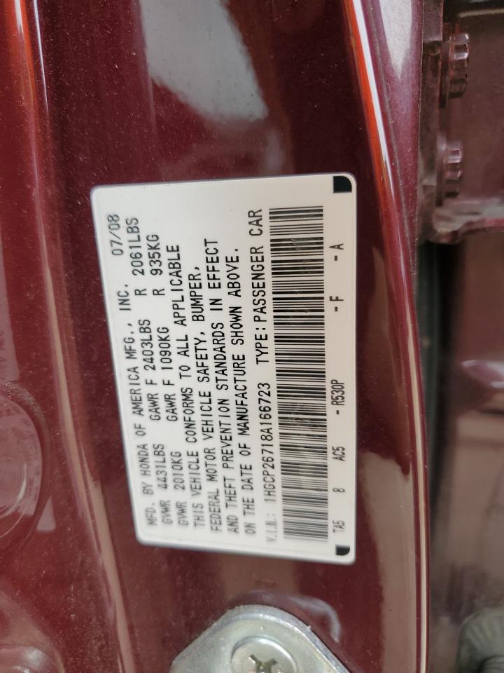 1HGCP26718A166723 2008 Honda Accord Ex