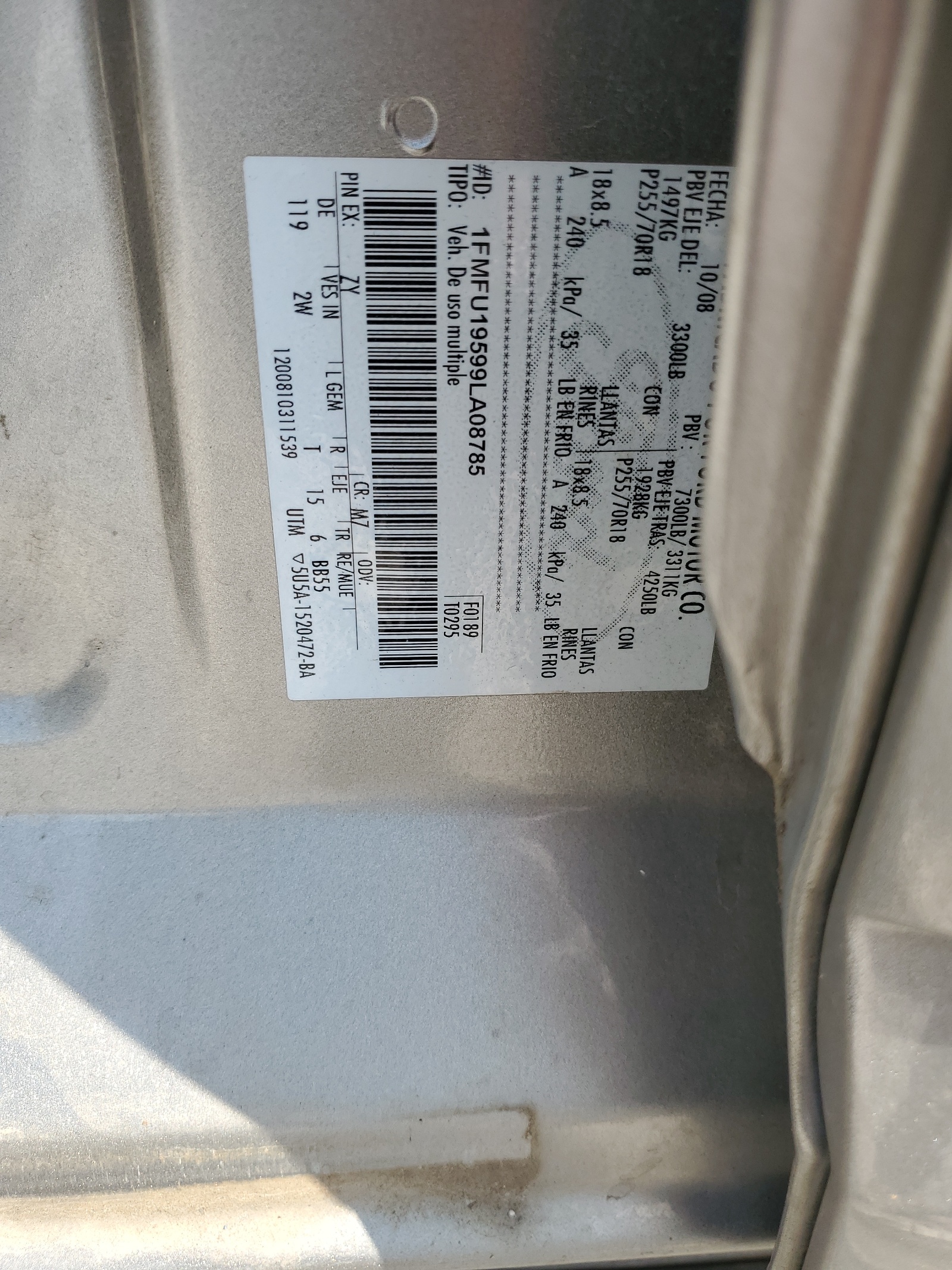 1FMFU19599LA08785 2009 Ford Expedition Limited