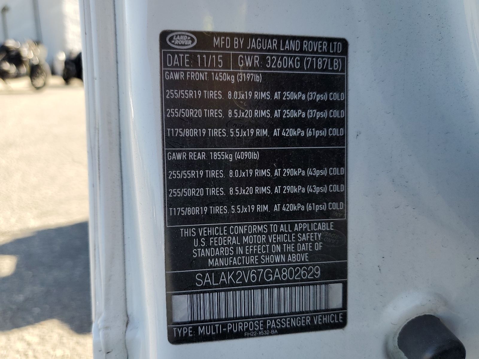 SALAK2V67GA802629 2016 Land Rover Lr4 Hse Luxury