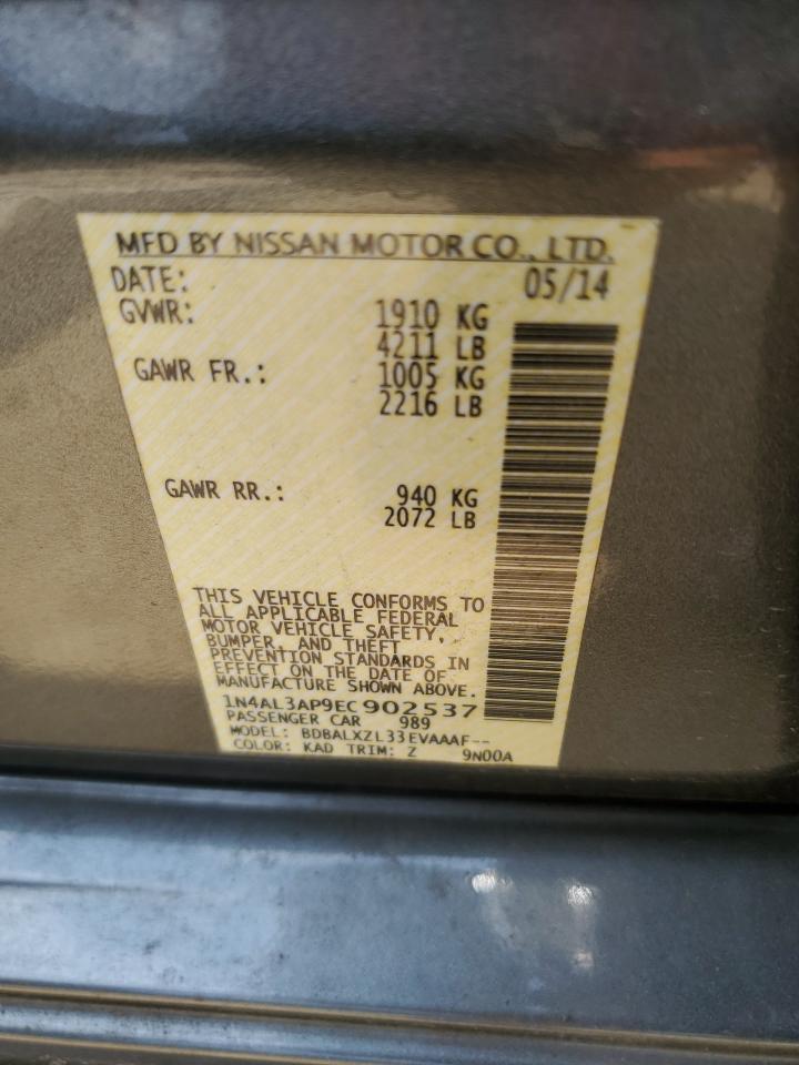 1N4AL3AP9EC902537 2014 Nissan Altima 2.5