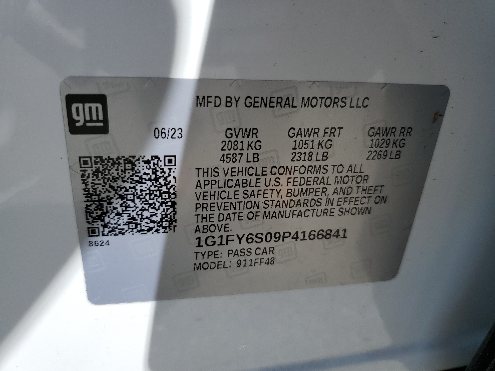 1G1FY6S09P4166841 2023 Chevrolet Bolt Euv Lt