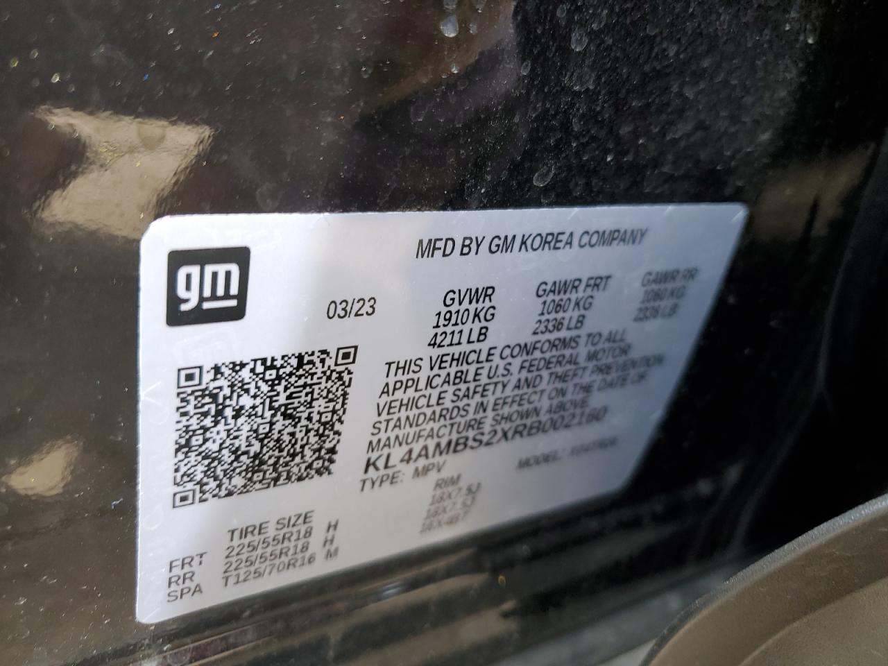 2024 Buick Encore Gx Preferred VIN: KL4AMBS2XRB002160 Lot: 68478424