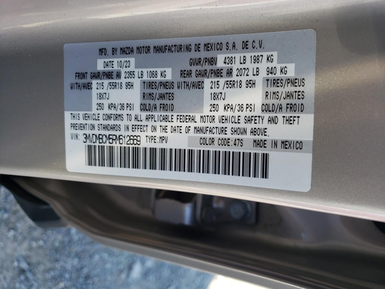 3MVDMBCM5RM612669 2024 Mazda Cx-30 Preferred