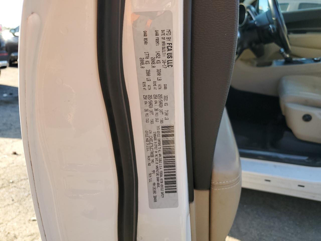 2018 Dodge Durango Citadel VIN: 1C4SDJET9JC170038 Lot: 66906614