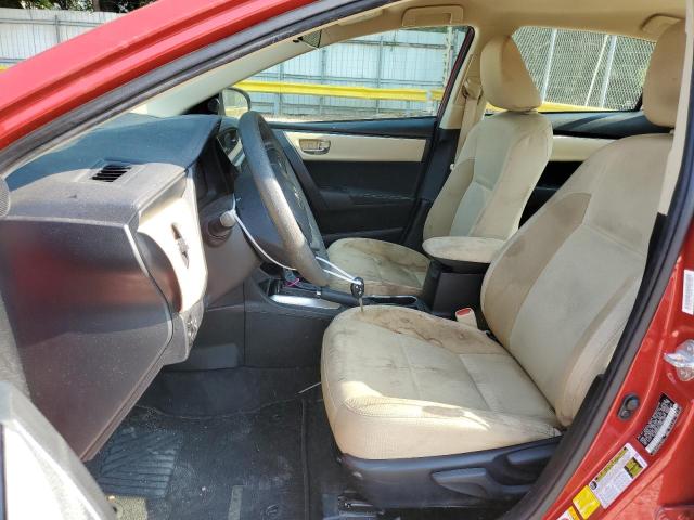  TOYOTA COROLLA 2018 Czerwony
