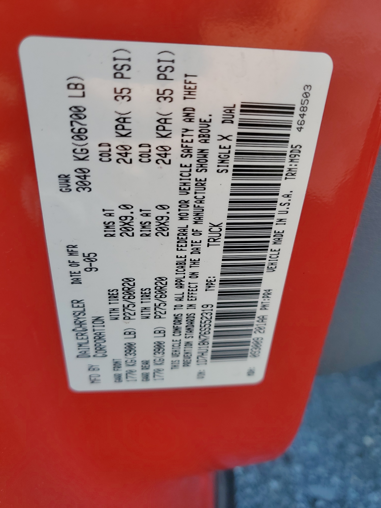 1D7HU18N76S552319 2006 Dodge Ram 1500 St