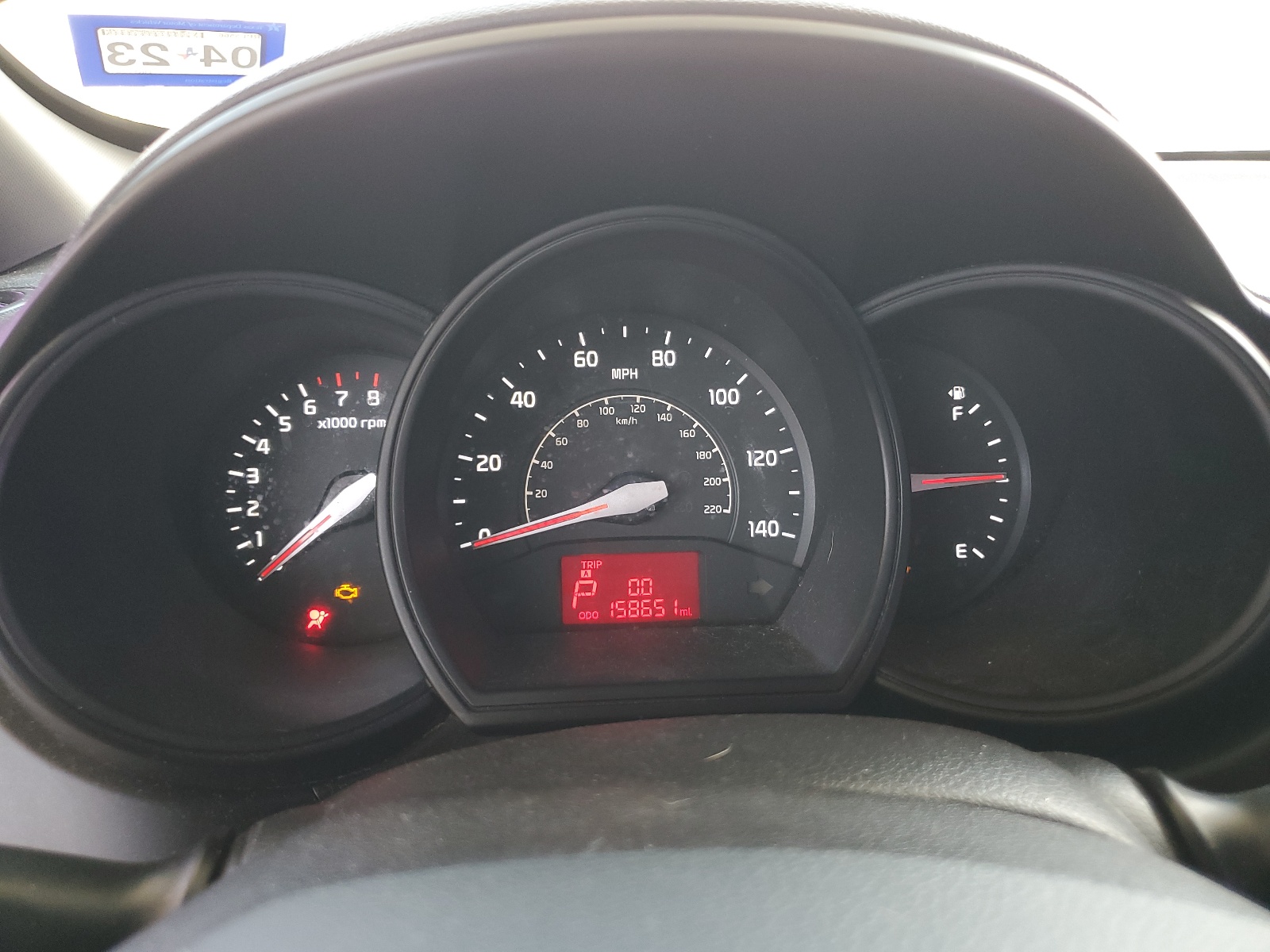 2013 Kia Rio Lx vin: KNADM4A32D6172911