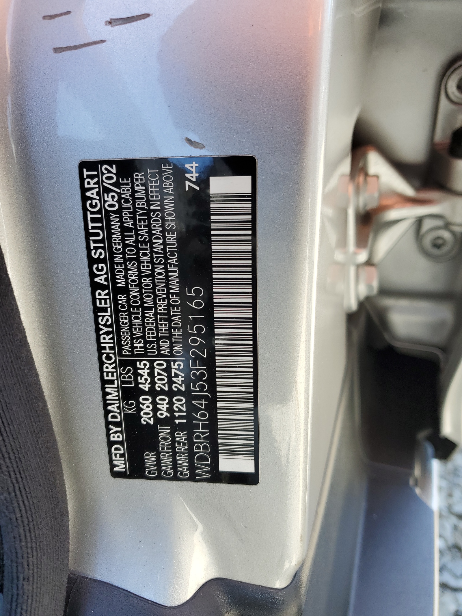 WDBRH64J53F295165 2003 Mercedes-Benz C 320