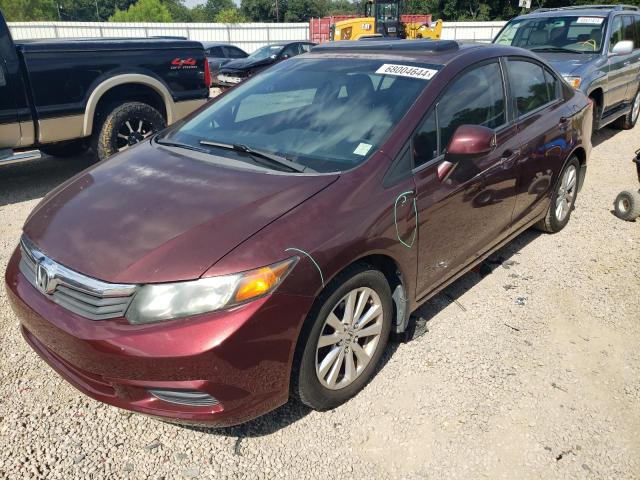  HONDA CIVIC 2012 Burgundy