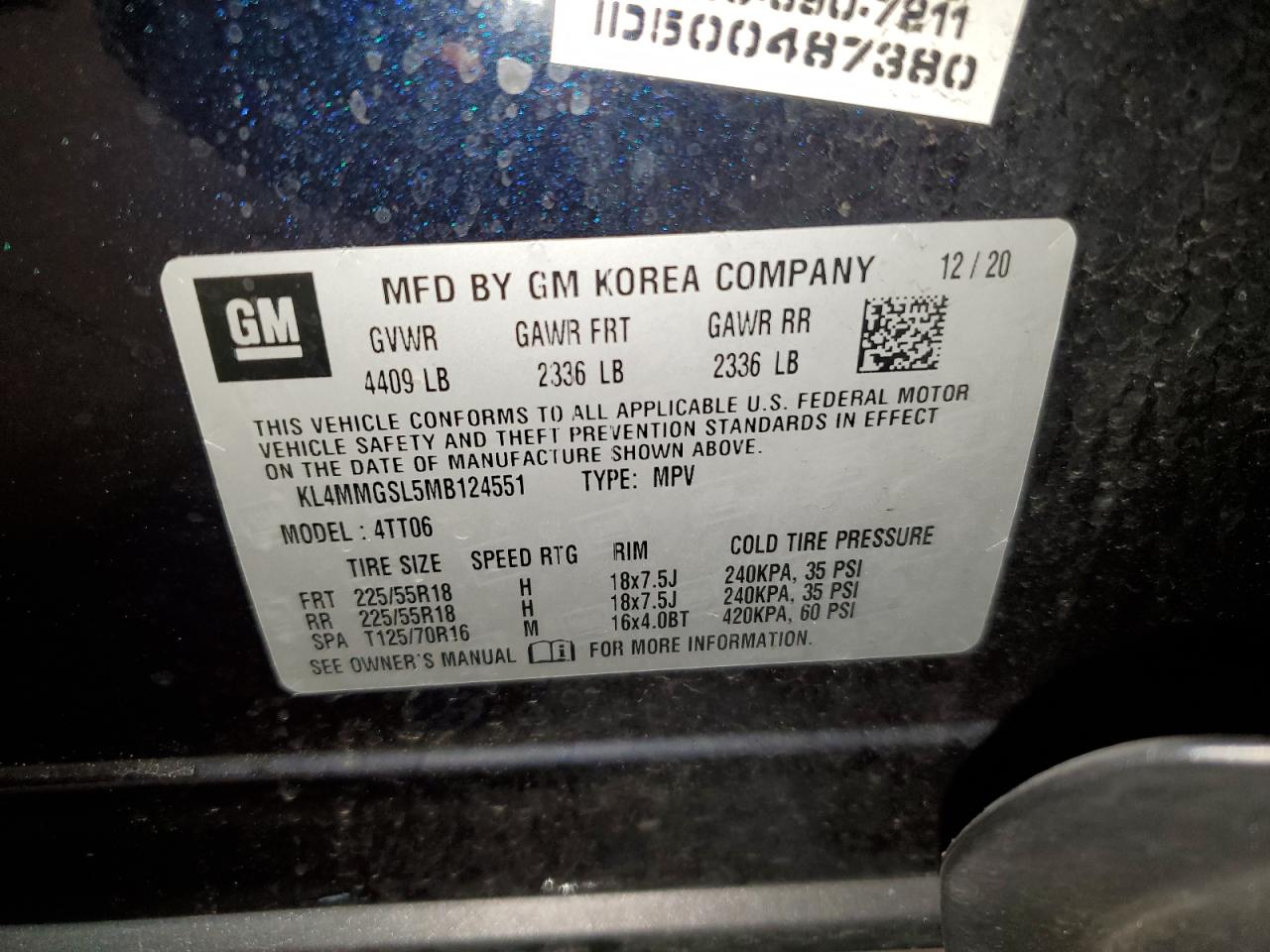 KL4MMGSL5MB124551 Buick Encore GX 13