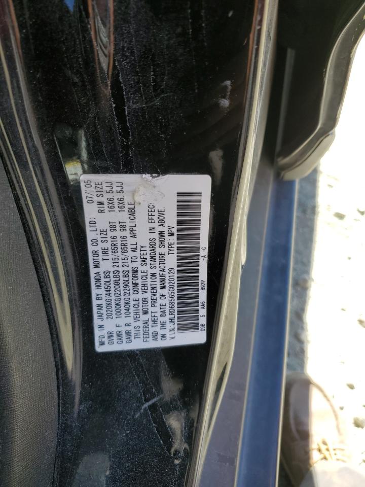 2005 Honda Cr-V Lx VIN: JHLRD68565C020129 Lot: 67896324