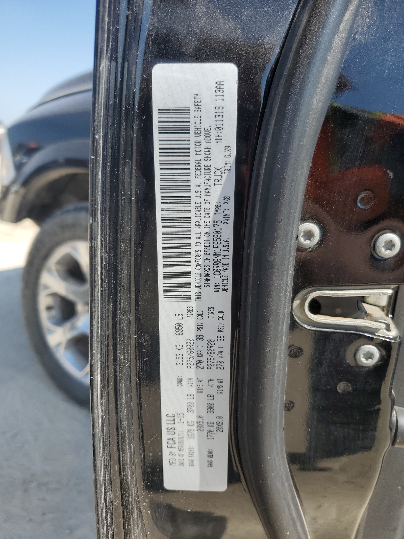 1C6RR6NM1FS590175 2015 Ram 1500 Laramie