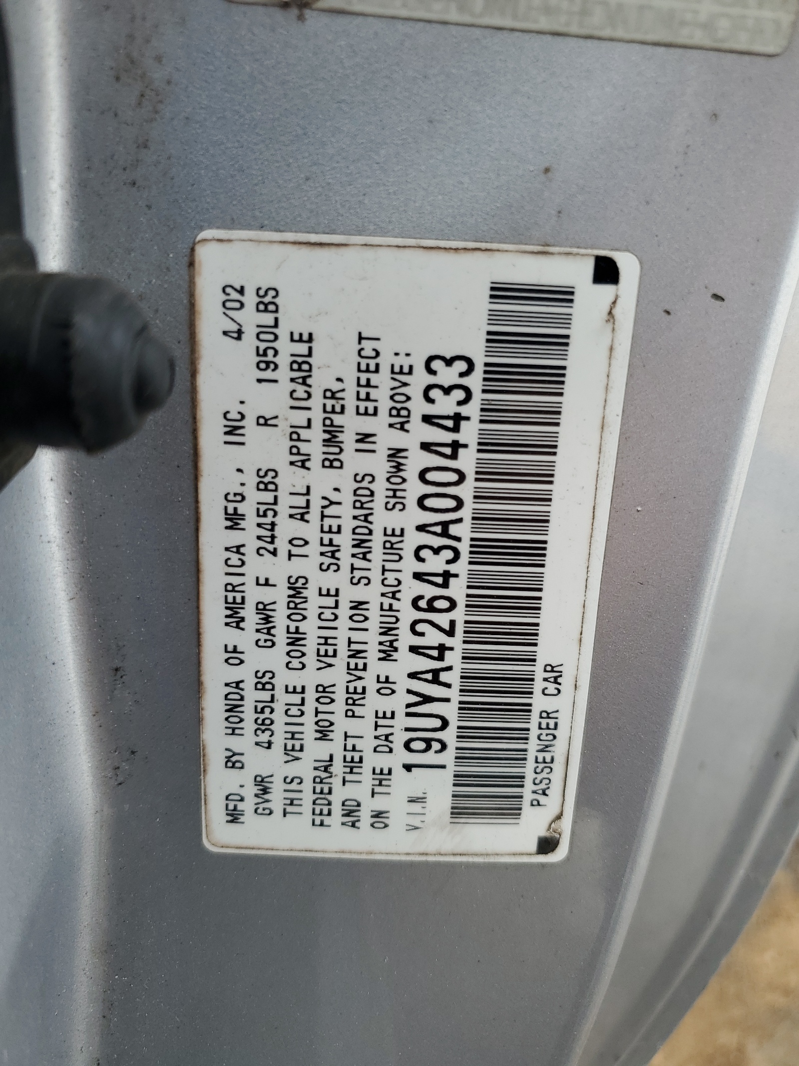 19UYA42643A004433 2003 Acura 3.2Cl Type-S