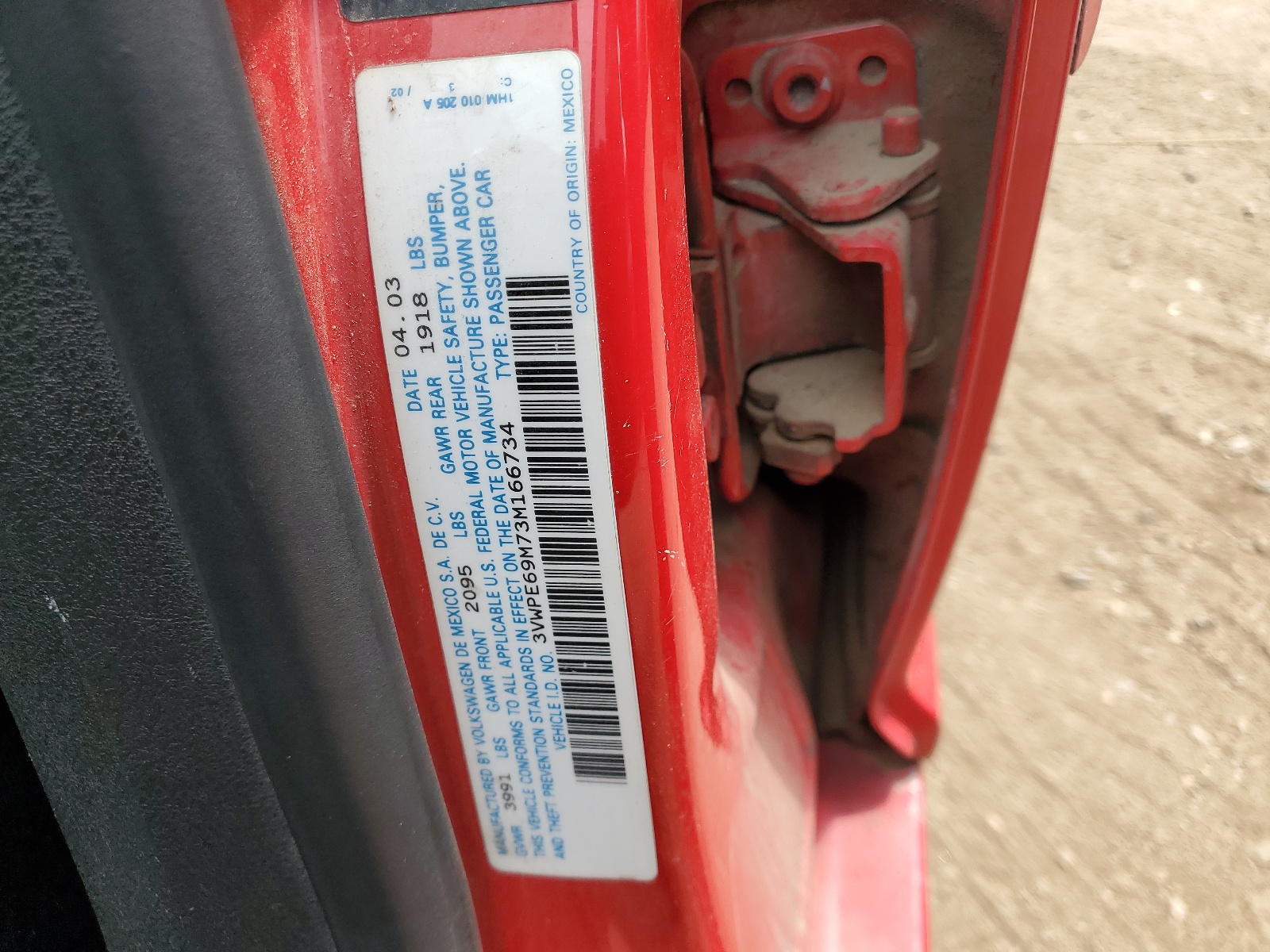 3VWPE69M73M166734 2003 Volkswagen Jetta Wolfsburg