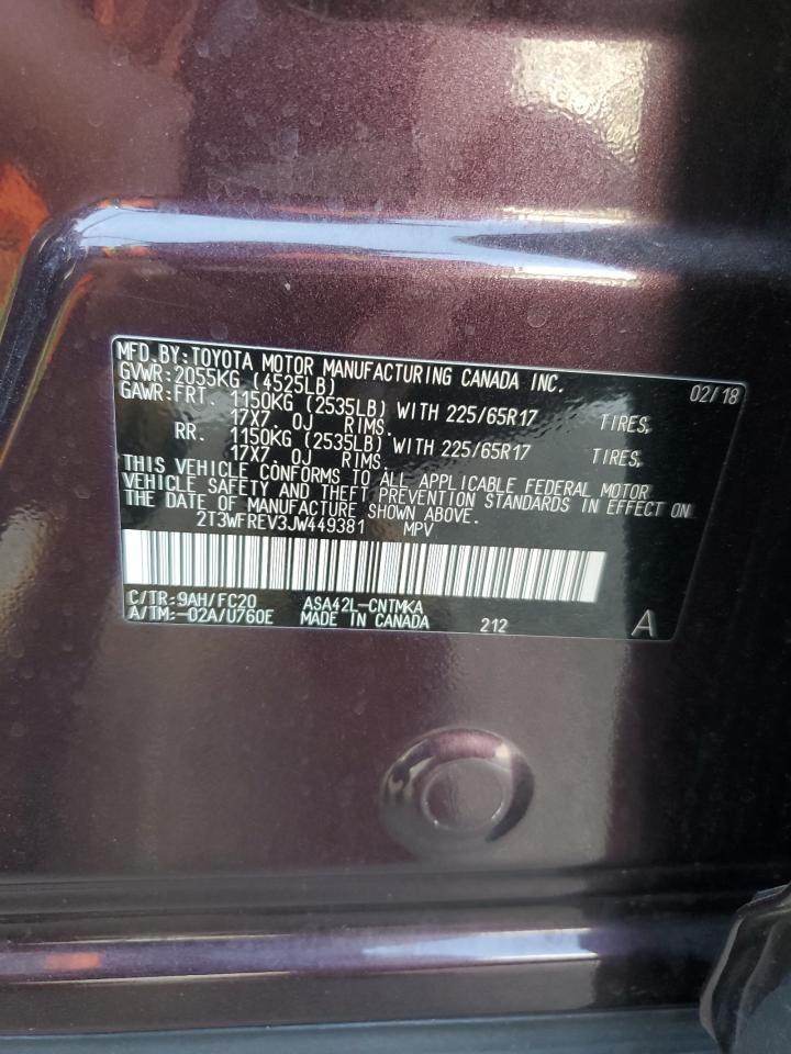 2T3WFREV3JW449381 2018 TOYOTA RAV 4 - Image 13