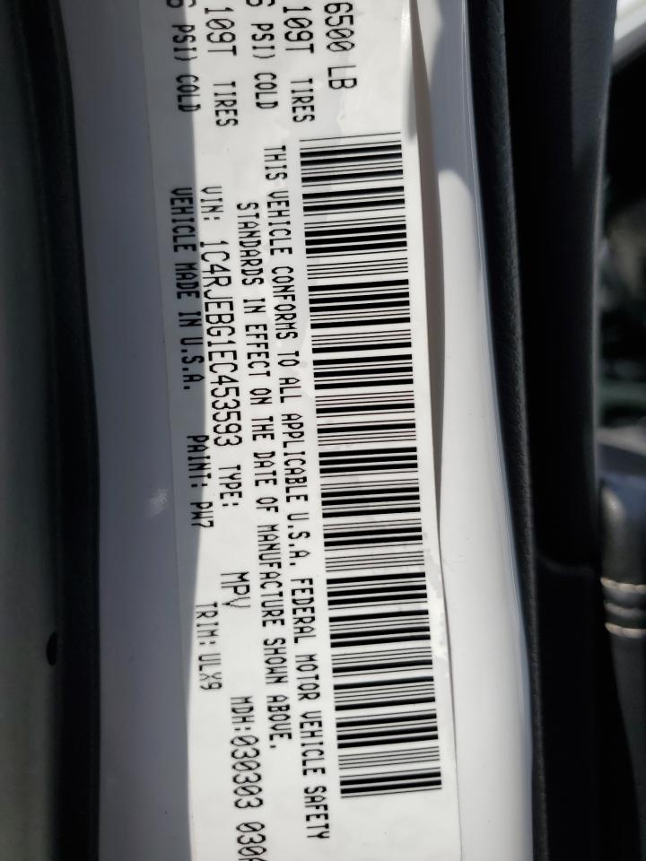 1C4RJEBG1EC453593 2014 Jeep Grand Cherokee Limited 1C4RJEBG1EC453593 2014 Jeep Grand Cherokee Limited