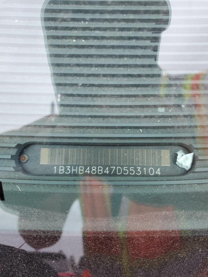 2007 Dodge Caliber Sxt VIN: 1B3HB48B47D553104 Lot: 66919014