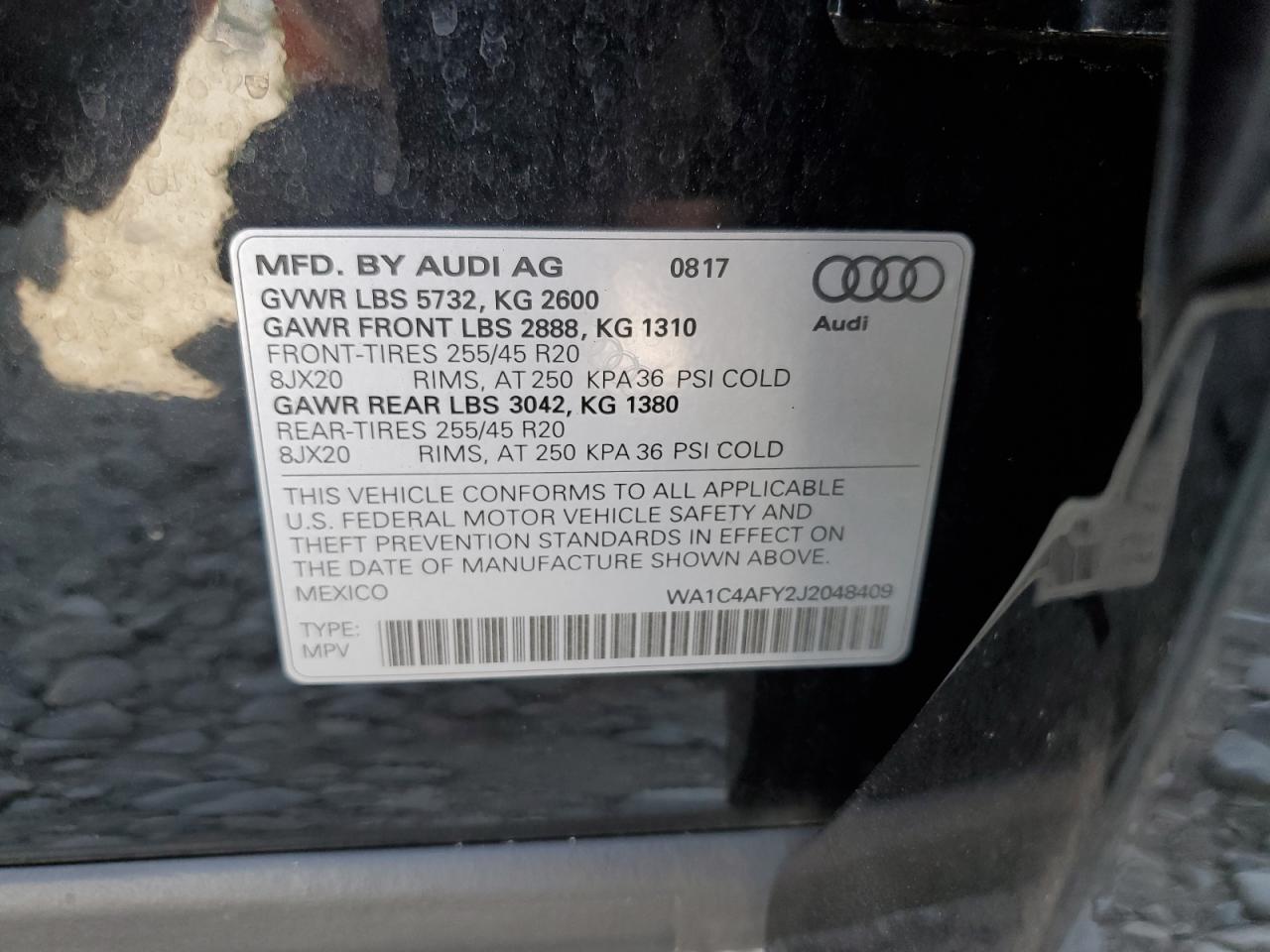 WA1C4AFY2J2048409 2018 AUDI SQ5 - Image 13