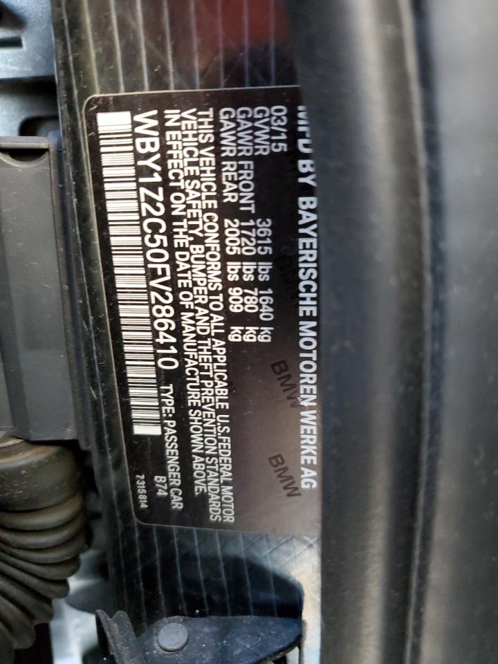 WBY1Z2C50FV286410 2015 BMW I3 Bev