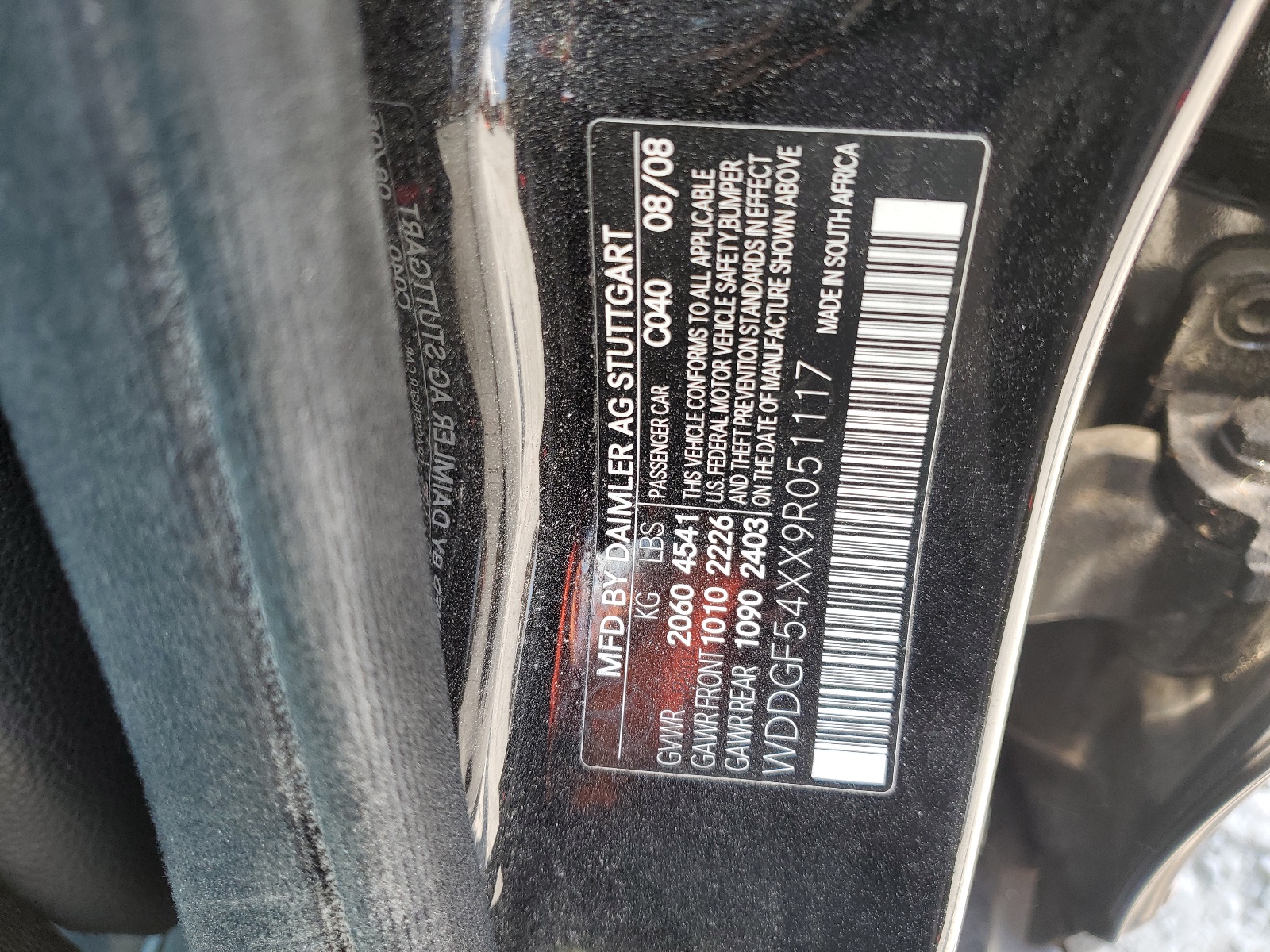 WDDGF54XX9R051117 2009 Mercedes-Benz C 300