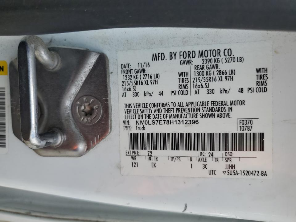 NM0LS7E78H1312396 2017 Ford Transit Connect Xl