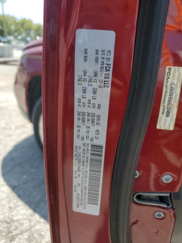 2017 Jeep Compass Latitude VIN: 1C4NJDEB6HD204889 Lot: 68429424