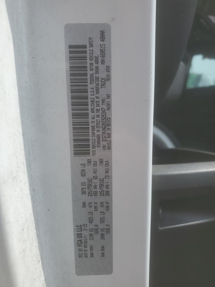 3C6TRVAG2KE525347 2019 Ram Promaster 1500 1500 Standard